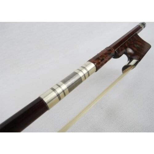 1 PC of Cello Bow with Snake wood frog 4/4 Snake wood cello bow and frog white bow hair