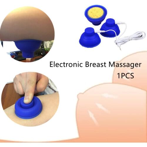 1PCS Electric Chest Girl Female Wired Silicone Health Care Electronic Breast Massager