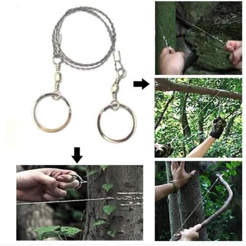 1PC New Hand Chain Saw Safety Survival Fretsaw ChainSaw Emergency Outdoor Steel Wire Saw Camping Hunting Kits Pocket Gear