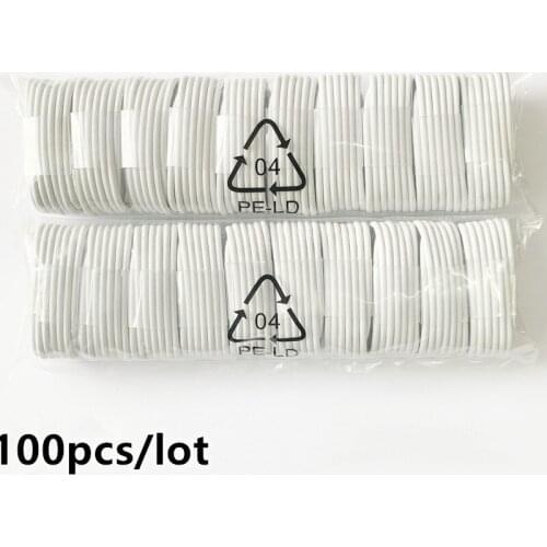 100pcs/lot USB Data charge Cable High Quality For phone12 pro max 11 Xs max Xr X 8 7 6 plus 6s 5 se charging cables charger cord