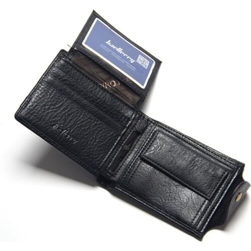 2020 New Fashion Men Wallets PU Leather Purses Luxury Brand Small Coin Purse Multifunction Male Short Hasp Money Bag Card Holder