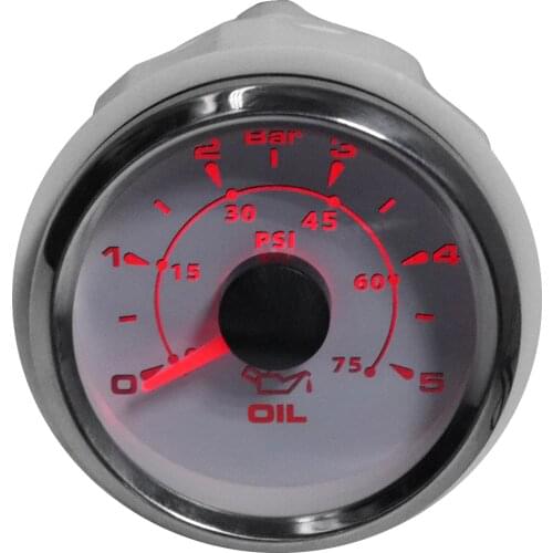5 Bar Oil Pressure Gauge Digital Car Meter 10 Bar Fuel Pressure Meter for Car Boat