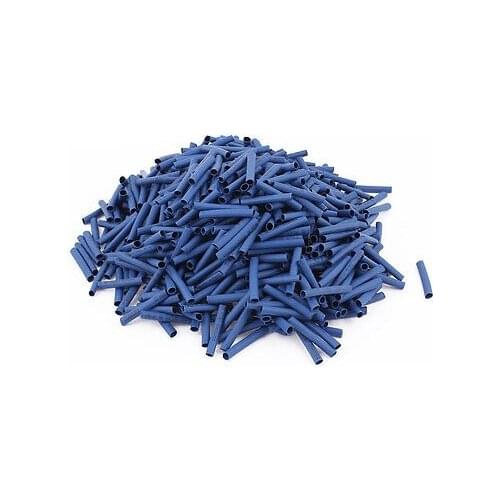 800pcs 4mm Dia 35mm Long Polyolefin Heat Shrink Tubing Wire Wrap Sleeve Blue