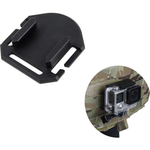 Aluminum Molle Tactical Vest Connection Base Mount For Gopro 8 7 6 SJ8000 SJ7000 Xiaomi YI 4K DJI OSMO Action Cam Accessories