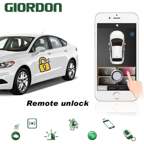 Smart phone automatic induction control car key start keyless enter the system mobile phone remote start with vibration alarm