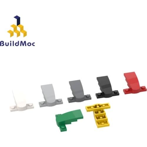 BuildMOC 93589 4 X4X1.33 wedge into 4X2X1/3, the base is 1X4 For Building Blocks Parts DIY Constr