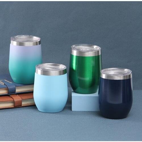 12 Oz Stainless Tumbler Vacuum Cups Coffee Tumbler Insulated Stainless Steel Thermal Cup Double Wall Insulation Travel Mug