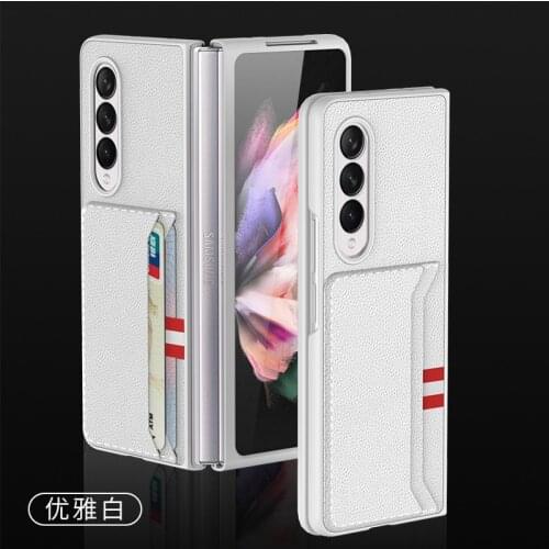 PU Leather Card Slot Wallet Case 2021.8 New Case For Samsung Galaxy Z Fold 3 Case For Galaxy Z Fold3 5G Case