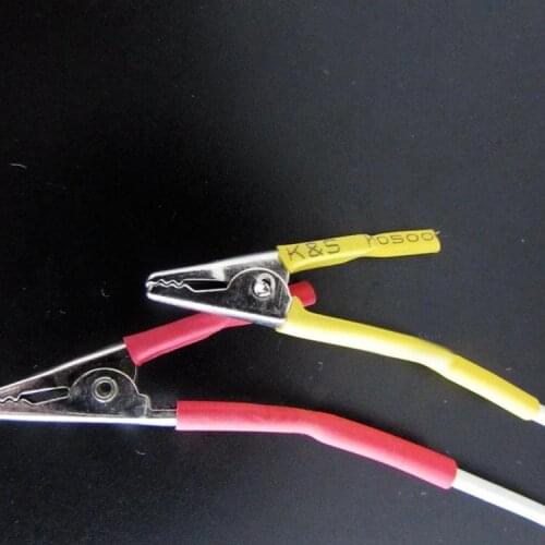 Electronic Crocodile clip line with 2.0mm hole tail cable for health care electrode conversion line 20pcs/lot