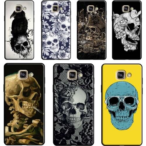 Gothic Skull Phone Case For Samsung Galaxy J7 J5 J3 2017 A3 A5 J1 2016 J6 J4 Plus A6 A8 A7 A9 J8 2018
