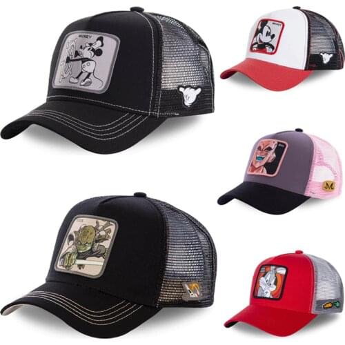 High Quality Disney Star Wars Mickey Anime Snapback Cotton Baseball Cap Men Women Hip Hop Dad Mesh Trucker Hat Dropshipping
