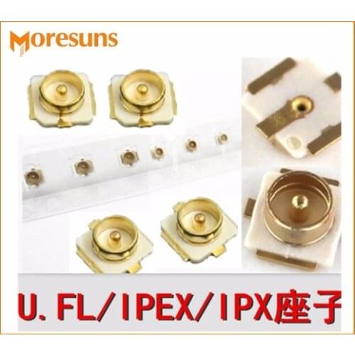 50pcs IPEX end plate IPX 20279-001E for U.FL joint SMT connect PCB Connectors SMD IPX Male socket MINI card antenna pedestal