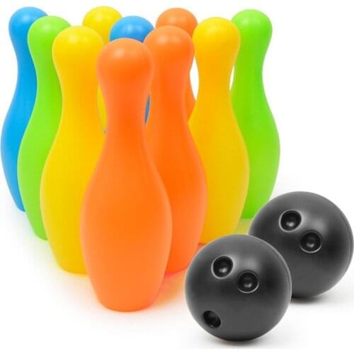 Colorful Bowling Pins Balls Family Indoor Puzzle Game Kids Early Educational Toys Parent-child Outdoor Interactive Party Games