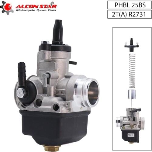 Alconstar- PHBL 25BS Motorcycle Carburetor Dellorto PHBL 25BS for Aprilia 50 SX MBK for Piaggio 50 Vespa 100cc 200cc for Yamaha