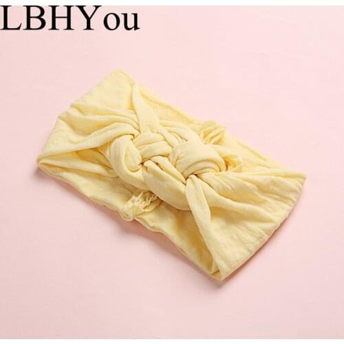 2020 New Baby Girls Wide Dot Prints Sailor Nylon Headbands Infant Toddler Elastic Nylon Turban Headwraps Hair Accessories