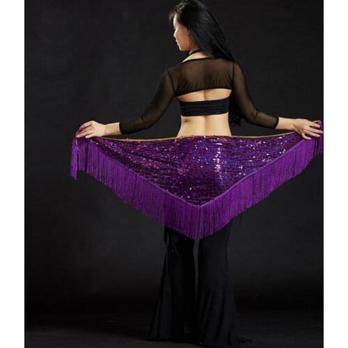 2017 new design belly dancing Belt, Sexy long belly dance Hip Scarf Profession stage dancing Shawls 9 colors