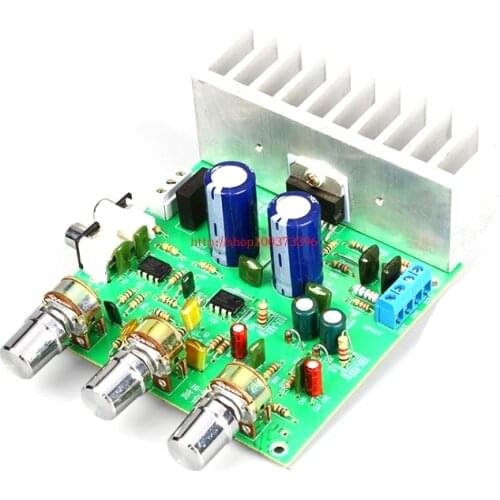 KYYSLB Dual AC12~15V 40W*2 TDA7265 Amplifier Board DIY High Fidelity HiFi Sound Quality Super LM875 Power Amplifier Board