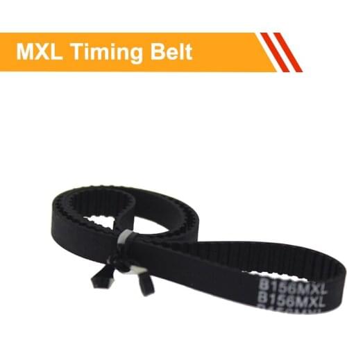 MXL Type Closed loop Transmission Belt Length 121/122/123/128/129/130MXL Rubber Drive Belt 6/10mm Belt Width Tooth Belt