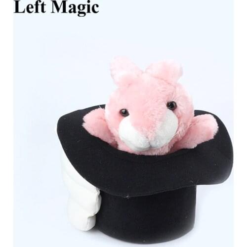 Deluxe Rabbit In the Hat Puppet Magic Tricks Cute Little Bunny Magia Magician Stage Illusions Gimmick Props Comedy Toy for Kids