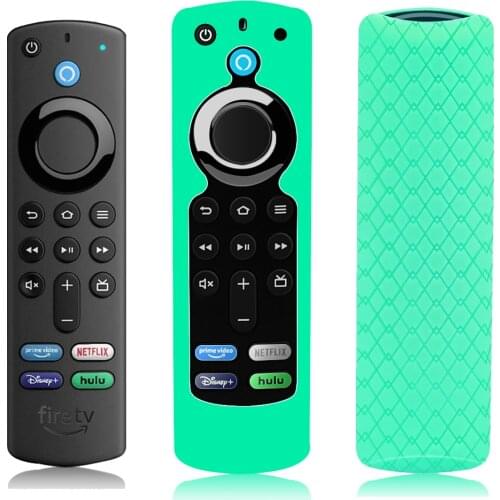 Silicone Remote Control Case For 2021 Fire TV Smart Stick 4K TV Remote Cover Full Protection Shockproof Anti-Slip