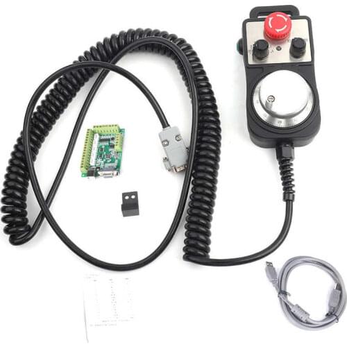 MACH3 CNC Motion Control kit Green 5 Axle 100K Mach Motion Driving Card + Handwheel microstep driver