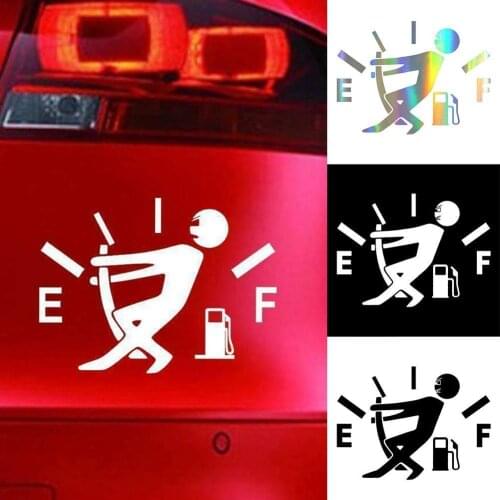 Universal Car Sticker High Gas Consumption Decal Fuel Gage Styling Car Stickers on Funny Styling Car Accessories Empty Stic L3W6