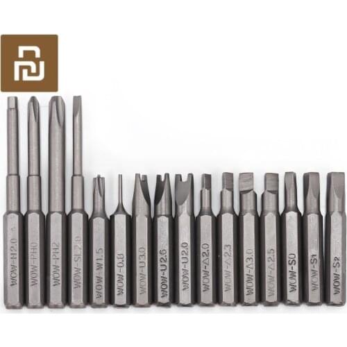Youpin Wowstick Electric Screwdriver X1/X2/X3 56pcs Multi-purpose 4mm S2 Steel Screwdriver Screw Bits Set