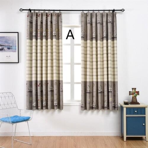 GY2823 Blackout Curtains Living Room Bedroom Kid Room Kitchen Printed Sailing Window Treatment Drapes