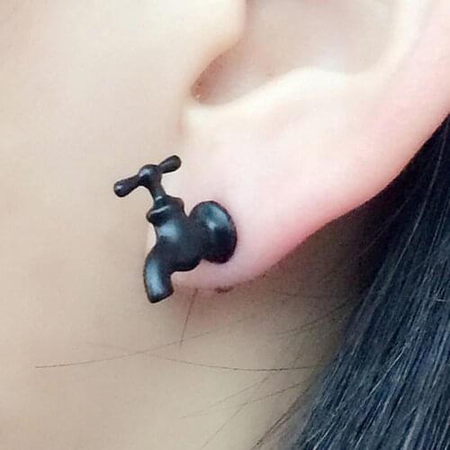 Women Earrings Fluorescent Faucet Shape Stud Earrings Piercing Statement Jewelry Gift Womans accesories for Party Earrings