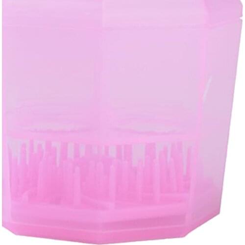 2 in 1 Makeup Brush Drying Rack Holder Silicone Brushes Solution Kit Cleaning Bowl Washing Pad Hand Tool