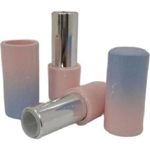 40pcs/lot 12.1mm DIY Pink Gradient Lipstick Tube, High-end Empty Magnetic Lip Balm Subpackage, Elegant Lipstick Packaging Tube