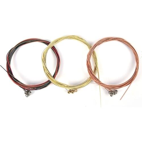 6Pcs/Set Guitar Strings Classical Guitar String Set Pure Copper Strings E-A for Acoustic Folk Guitar Classic Guitar