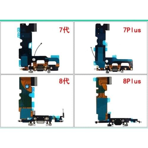 7 7plus 8 plus se2 USB Charging Flex Cable IC Connector Original New Data Plug Power Home Button Menu Smartphone PCB Board Part