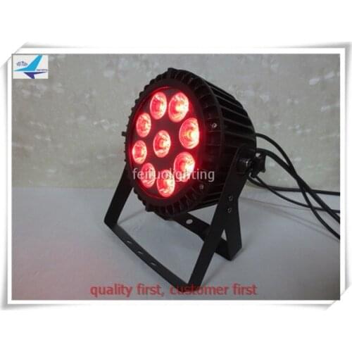 A- 12X DJ 9*18w Die-cast aluminum housing led rgbaw uv 6in1 waterproof stage par led light for outdoor use