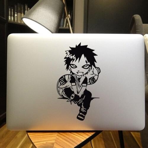 Gaara Anime Cartoon Laptop Sticker for Macbook Pro 16" Air Retina 11 12 13 15 inch Mac Surface Book Skin Trackpad Notebook Decal