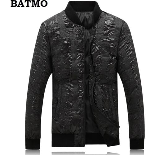BATMO 2019 new arrival winter high quality 90% white duck down jackets men,mens winter black jackets,plus-size M-5XL Y18861