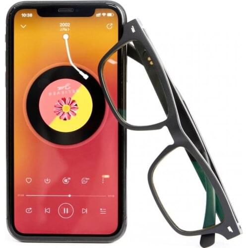 Bluetooth Glasses Wireless Hands-Free Headphones Calling Audio Open Ear Speaker Anti-blue Light Lenses IPX7 For IPhone Android