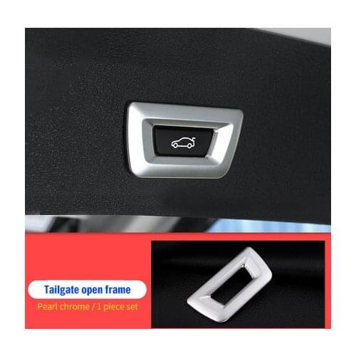 For BMW X5 F15 2014-2018 ABS chrome Tailgate open frame 1pc