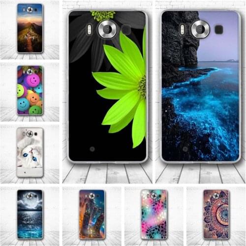 For Coque Microsoft Lumia 950 Case 3D Skim Back Cover Silicone TPU Soft Capa For Microsoft Nokia Lumia 950 Dual SIM Phone Cases