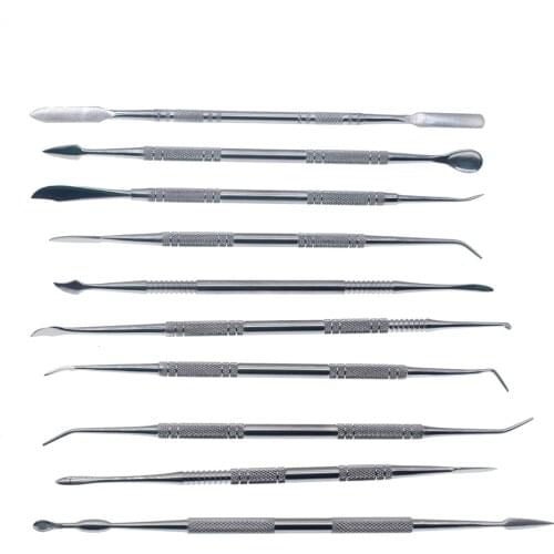 Clay Sculpting Tools Dental Tools Enail Dab Kit Stainless Steel Dabber Art Ceramic Pottery Polymer Clay Carving Tool for Wax