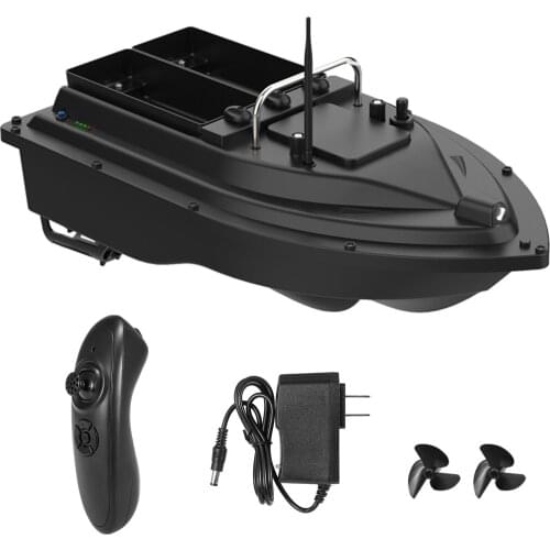 D16C Wireless Remote Control Fishing Bait Boat with Double Bait Containers Smart RC Fishing Feeder Device 400-500m Remote Range