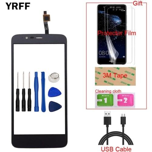 5'' Mobile Touch Screen For ZTE Blade A310 A 310 Touchscreen Sensor Touchpad Front Glass Digitizer Panel Sensor Tools Wipes