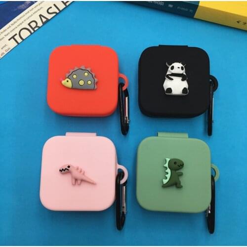 3D Cartoon Earphone Case for Xiaomi Air 2 Se TWS Soft Silicone Cute Wireless Bluetooth Headphone Protective Cover With Hook