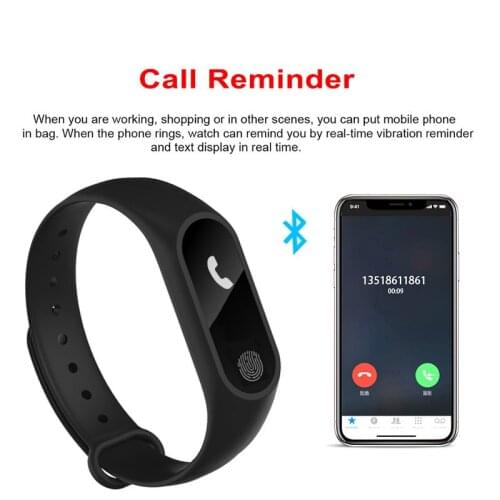 Newest Smart Bracelet M2 Waterproof Band Heart Rate Monitor Bluetooth Smart Bracelet Sleep Fitness Tracker Pedometer Wristb