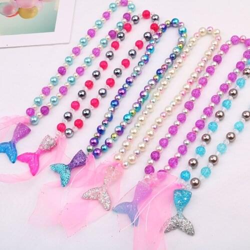 2022 new Baby Girls jewelry necklace Children beads accessories princess new style pendant necklace