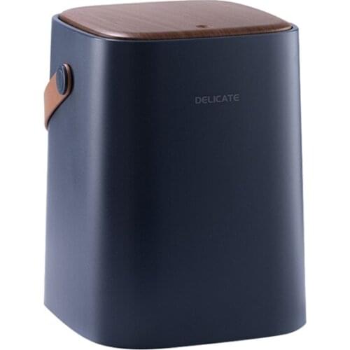 New Household Living Room Bedroom Double-Layer Classification Push-Type Trash Can With Lid Trash Can Bedroom