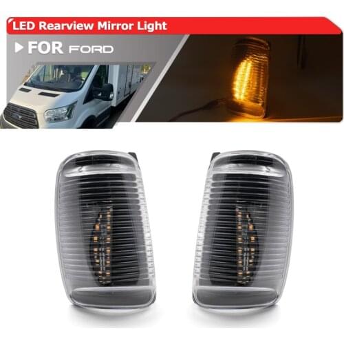 Fits For Ford Transit MK8 MKVIII 2014-2019 Led Rearview Mirror Turn Signal Lights Indicator OEM: BK3113B381AB 1847387