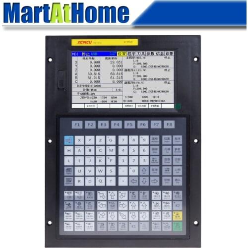 XC709D 3~6 Axis USB CNC Control System FANUC G-code Support Offline Milling Boring Tapping Drilling Feeding English & Chinese