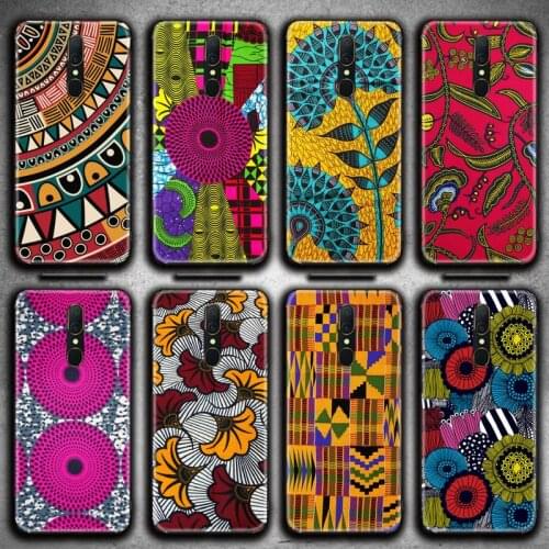 African Style Fabric Print Phone Case For Oppo A5 A9 2020 Reno2 z Renoace 3pro A73S A71 F11