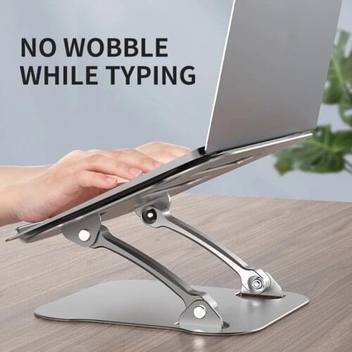 Liser Universal Foldable Portable Office Notebook Adjustable Aluminum Alloy Non Slip Cooling Rack Laptop Stand